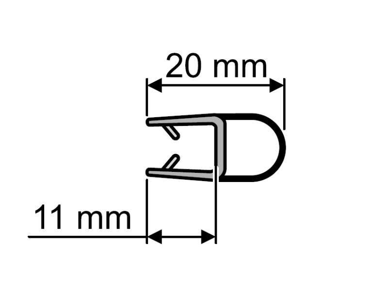 О-профиль 6мм Уплотнитель 039 двери душевой кабины Huppe, Германия ...