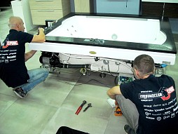 Установка, монтаж и подключение ванны, бассейна