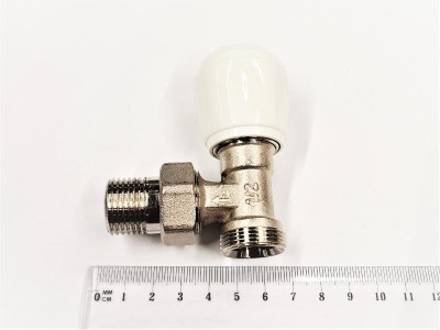 Клапан угловой с ручной настройкой протока радиатора 1/2"xM24x19 FIV
