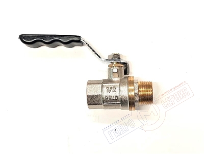 Кран шаровый 1/2 B-H длинная рукоятка 175g, GH - нзкз