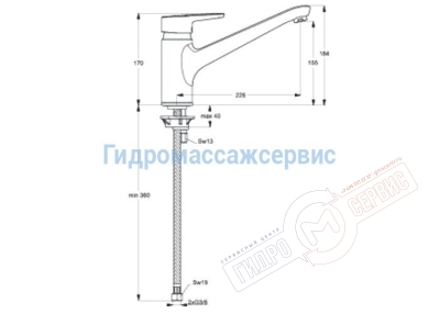 Смеситель для кухни Ideal Standard Connect B9931AA