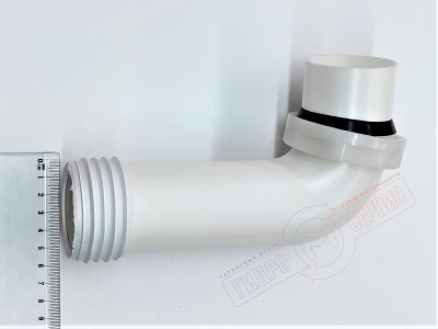 SMALL Патрубок слива для напольного унитаза Идеал Стандад