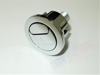 Кнопка Хром механизма 290 двойного слива унитаза VILLEROY