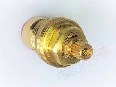 Кран-букса 1/2 90гр ГВ керамическая для смесителя Zucchetti, 18 шлицов