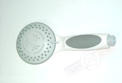 Белая Душевая лейка с эмблемой Джакуззи