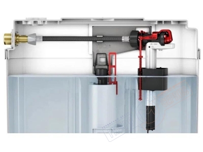Клапан 3\8" наполнения бачка 9820353 TECE инсталяции подвесного унитаза, универсальный