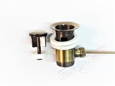 Донный клапан раковины, цвет - Бронза NICOLAZZI