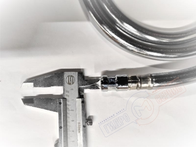 Шланг 1/2"х(14х1)мм L=1,50m лейки Хром набортного смесителя ванны Jacuzzi