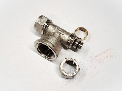 Тройник ВР 16x3/4x16мм (ник.) PROFIT GH