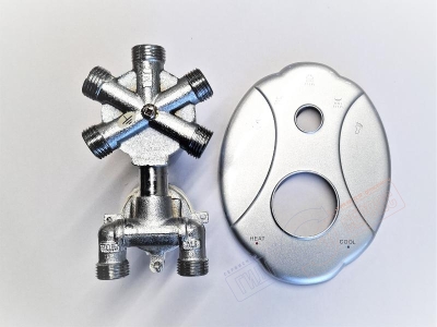 Cмеситель Z=7см с 5-ти позиционным переключателем функций для душевой кабины APOLLO TS49W 