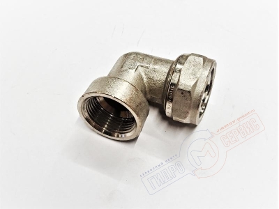 Обжимной уголок металлопласт ВР 32х1" (ник.) PROFIT GH