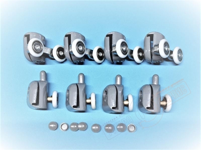 Набор роликов 21мм двери душевой кабины Аквалюкс YMJ-209-13