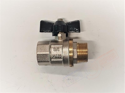 Кран шаровый 3/4 B-H короткая ручка 221g, GH Кран шаровый 3/4 B-H короткая ручка 221g, GH