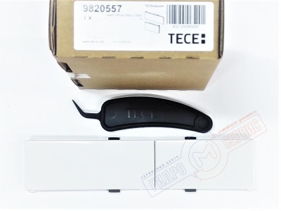 TECEsquare Клавиша белая стеклянной панели смыва инсталяцииTECE TECEsquare Клавиша белая стеклянной панели смыва инсталяцииTECE
