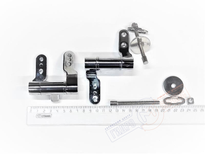 R108A15 KERASAN Waldorf | Комплект шарниров (микролифт) для сид. 418801/418840, хром JACOB DELAFON