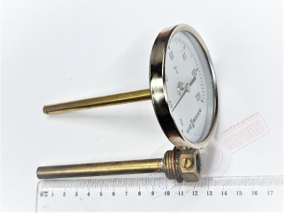 9034009 Viessmann Термометр 120гр, D=80mm L=100mm механический
