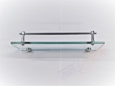 Полка 32*9см с круглым поручнем для душевой кабины HRC8080