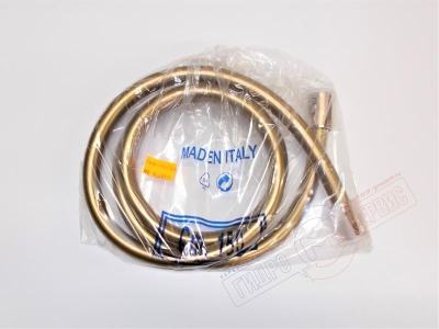 Шланг G1/2 * 1/2 L=1.5м Золото в силиконовой оболочке