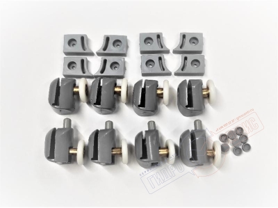 Набор роликов 25мм двери душевой кабины Аквалюкс / Хубер / Медея / Appollo