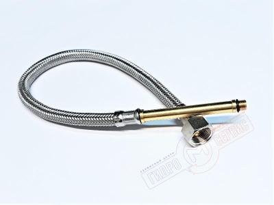 M8x1x65 * G3/8 Шланг подвода воды для смесителя Zucchetti, 8mm удлиненный штуцер