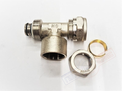 Тройник ВР 20x3/4x20мм (ник.) PROFIT GH