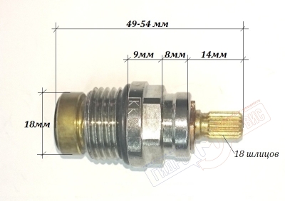 Кран-букса 1/2 шпиндельная с резиновым уплотнением Zuccetti