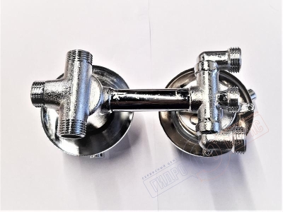 Cмеситель 3-х позиционный Z=10см для душевой кабины Аквалюкс