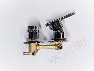 Смеситель Z=100mm с 3х позиционным переключателем водяных функций душевой кабины Аквалюкс HRC8998