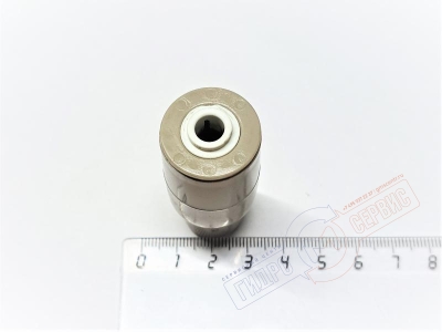 CLEARTAP Переходник-адаптер 1/4"(6ММ)-1/4"(6ММ) трубки фильтра IDEAL STANDARD 