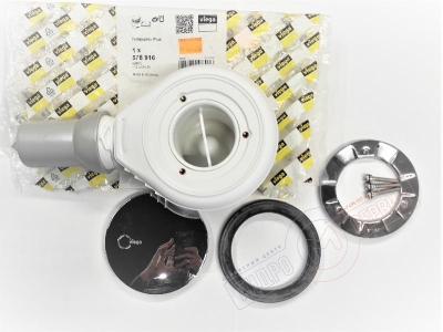 Tempoplex Компактный сифон D=90mm Хром поддона душевой кабины VIEGA