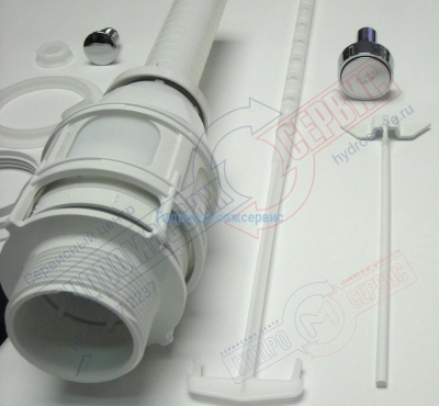 Клапан слива бачка унитаза, Grohe, кнопка хром