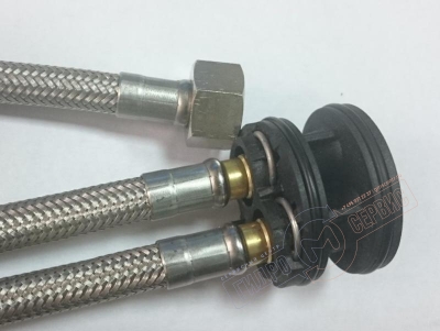 PEX гибкий шланг G3/8*D10mm (штуцер) подводки воды L=420mm смесителя Идеал Стандард