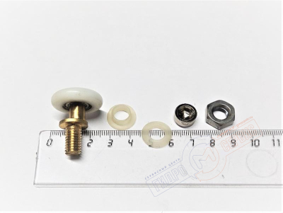 Набор роликов 25мм двери душевой кабины Aqalux 8992, металлический