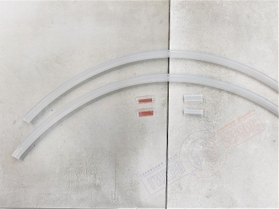 Нижний 6мм изогнутый уплотнитель двери душевой кабины Huppe 1002 1\4