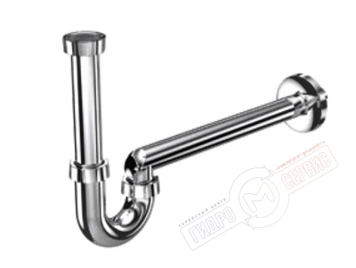 Сифон U-образный хромированный пластик для раковины G 1 1/4 х 32мм, IZ YAPI