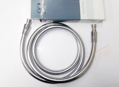 Шланг G1/2xG1/2 L=1.6m хром пластик, IDEAL STANDARD