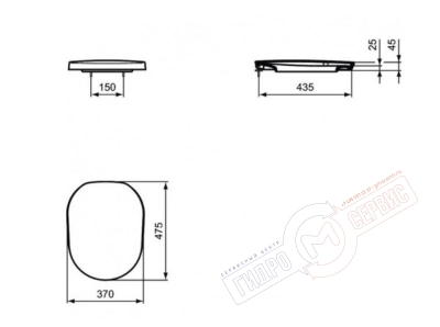 TONIC Сидение и крышка унитаза с микролифтом IDEAL STANDARD