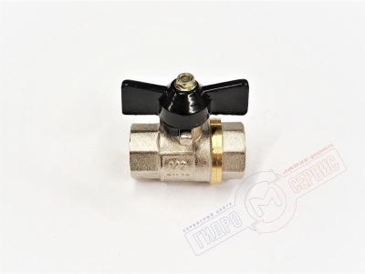 Кран шаровый 1/2 B-B короткая ручка 145g, GH