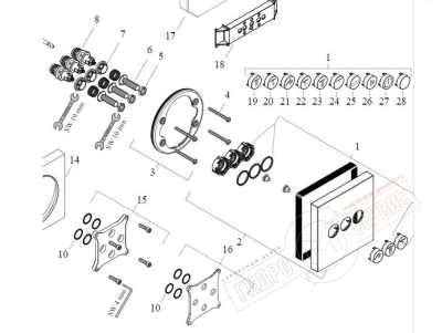Клавиша переключения на потолочную лейку смесителя ShowerSelect 