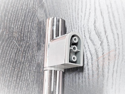 Штанга душ лейки Хром 57см с выпуском подключения шланга душевой лейки