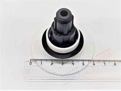 Пробка Белая Клик-Клак слива раковины с переливом CARLO FRATTINI