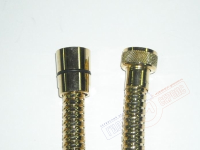 Шланг  G1/2 * 1/2 L=1.5м, Золото, душевой кабины Jacuzzi