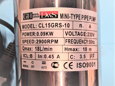 Насос повысительный GL15GLS-10 art. 5552021510 General Hydraulic