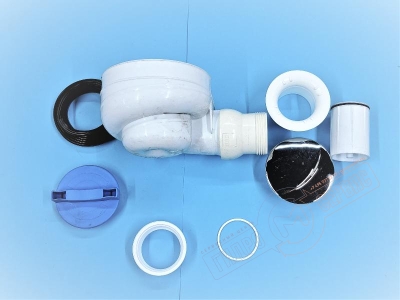 Сифон 50мм Хром TB50K TURBOFLOW высокой производительности 54л\мин всборе душевого поддона