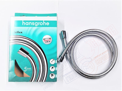 HANSGROHE Шланг G1/2 x 1/2 L=1.25m Хром Isiflex AXOR