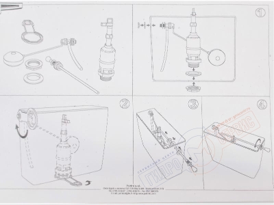 Механизм слива бачка унитаза с ручкой-рычагом