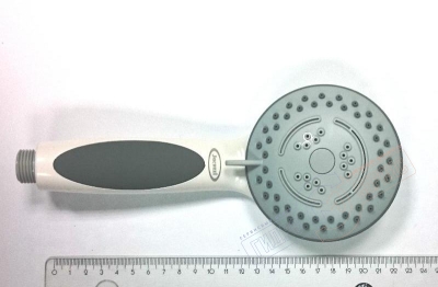 Белая Душевая лейка с эмблемой Джакуззи