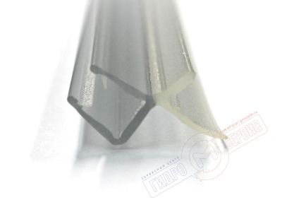 Нижний 6мм изогнутый уплотнитель двери душевой кабины HUPPE 2003 1/4