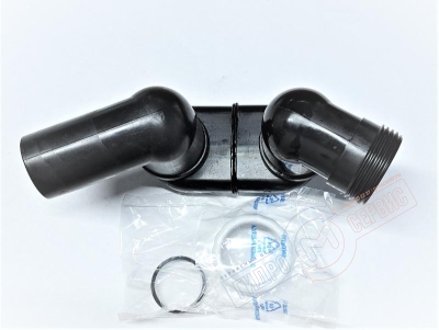 Сифон с 2-м шарниром 40х40*1"1/2 для спец слива гидромассажной ванны для ремонта ванн джакузи