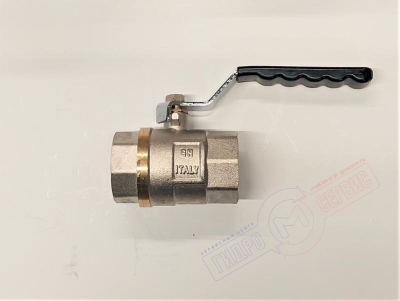 Кран DN32 шаровый 1 1/4" B-B длинная ручка, 586g, GH  Кран DN32 шаровый 1 1/4" B-B длинная ручка, 586g, GH